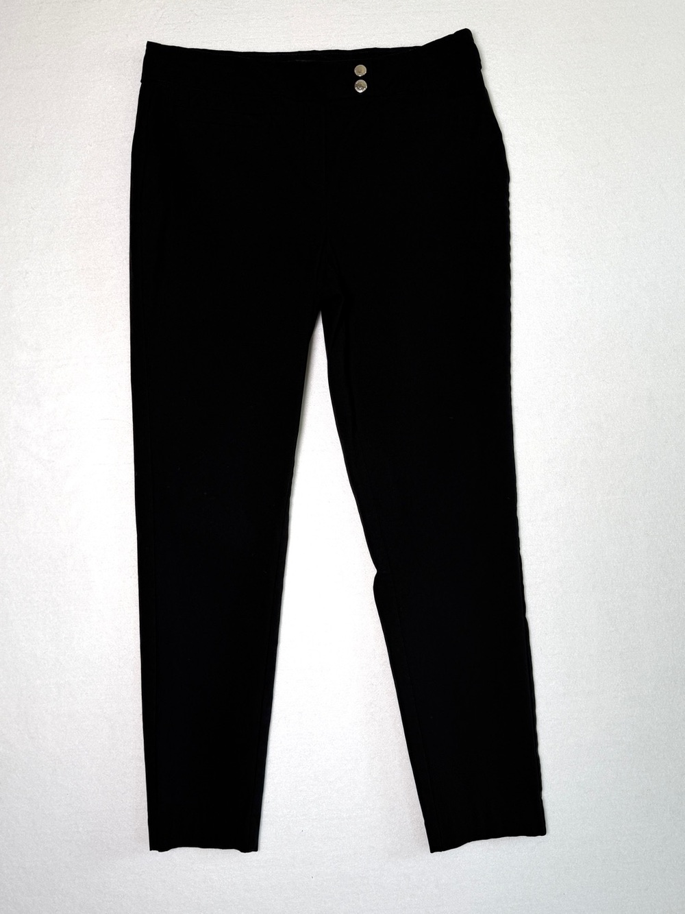 Rekucci Women's Ease Into Comfort Cropped Ankle Pant, Size 12, Black